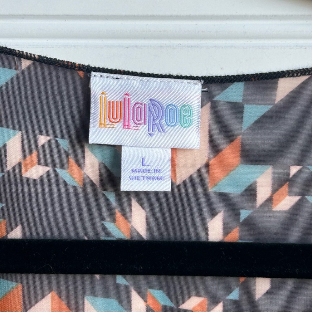 NWT LuLaRoe Monroe Kimono Swim Cover Black Large - Picture 9 of 12
